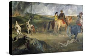 Scene of War in the Middle Ages, c.1865-Edgar Degas-Stretched Canvas