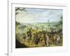 Scene of War: Population Fleeing before Enemy-Sebastian Vrancx-Framed Giclee Print