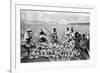 Scene on a Pineapple Plantation, with Harvested Pineapples, Hawaii, 1910-1920-null-Framed Photo