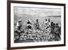 Scene on a Pineapple Plantation, with Harvested Pineapples, Hawaii, 1910-1920-null-Framed Photo