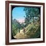 Scene on a Road, Murree, India, Late 19th or Early 20th Century-null-Framed Giclee Print