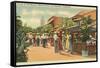 Scene on Olvera Street, Los Angeles, California-null-Framed Stretched Canvas