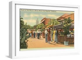 Scene on Olvera Street, Los Angeles, California-null-Framed Art Print