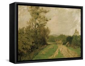 Scene on Otmoor, 1912-George Carline-Framed Stretched Canvas