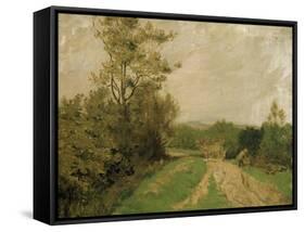 Scene on Otmoor, 1912-George Carline-Framed Stretched Canvas