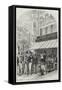 Scene on the Boulevard Des Italiens-null-Framed Stretched Canvas