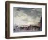 Scene on the Ice Near Dordecht-Jan Van Goyen-Framed Giclee Print