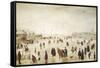 Scene on the Ice-Hendrik Avercamp-Framed Stretched Canvas