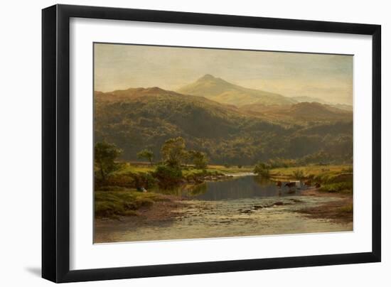 Scene on the Llugwy with Moel Siabod in the Distance, 1870-Benjamin Williams Leader-Framed Giclee Print