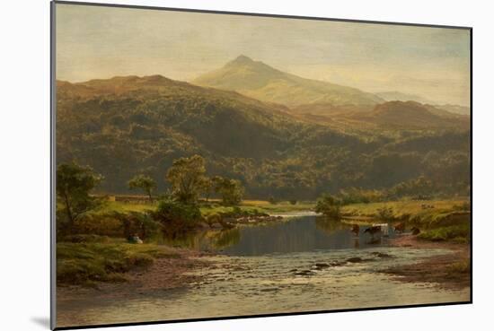 Scene on the Llugwy with Moel Siabod in the Distance, 1870-Benjamin Williams Leader-Mounted Giclee Print