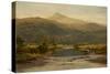 Scene on the Llugwy with Moel Siabod in the Distance, 1870-Benjamin Williams Leader-Stretched Canvas