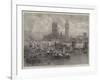 Scene on the River at Westminster on the Departure of the Belgians-null-Framed Giclee Print