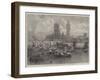 Scene on the River at Westminster on the Departure of the Belgians-null-Framed Giclee Print