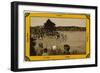 Scene on the River Jordan, Palestine-null-Framed Art Print