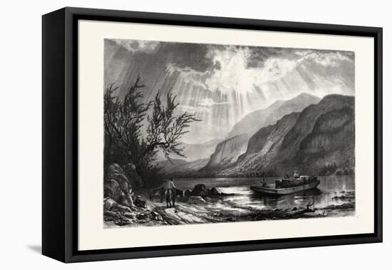 Scene on the Shenandoah, USA, Shenandoah Is an Iroquoian Word for Deer-Arthur Parton-Framed Stretched Canvas