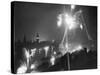 Scene on the Thames (Westminster) During the Flood-Lighting and Firework Display on Victory Night-null-Stretched Canvas