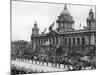 Scene Outside the City Hall in Belfast During the Opening Ceremony. 13th June 1921-Staff-Mounted Photographic Print