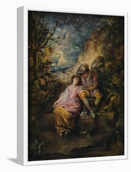 'Scene Pastorale', c1710-Jean-Antoine Watteau-Framed Giclee Print