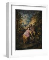 'Scene Pastorale', c1710-Jean-Antoine Watteau-Framed Giclee Print