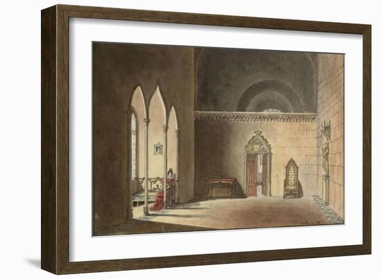 Scène troubadour-null-Framed Giclee Print