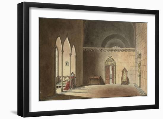 Scène troubadour-null-Framed Giclee Print