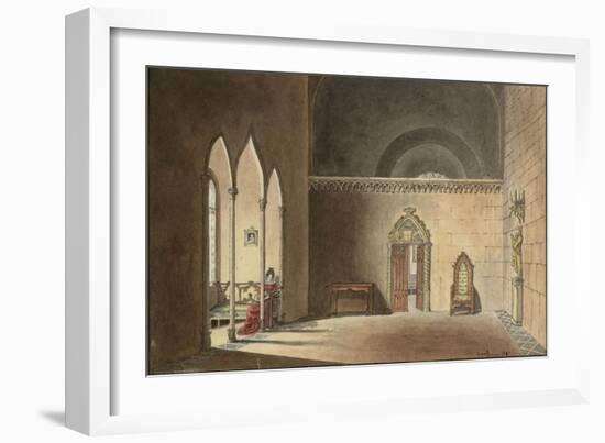 Scène troubadour-null-Framed Giclee Print