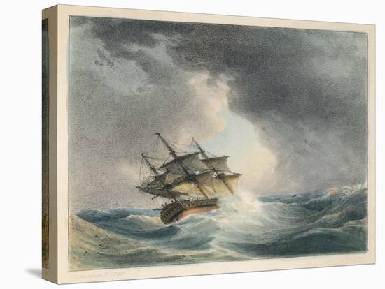 Scene Two: The Sailing Vessel Runs into Rough Seas-P.e. Lawrence-Stretched Canvas