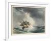 Scene Two: The Sailing Vessel Runs into Rough Seas-P.e. Lawrence-Framed Art Print