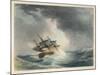 Scene Two: The Sailing Vessel Runs into Rough Seas-P.e. Lawrence-Mounted Art Print