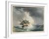 Scene Two: The Sailing Vessel Runs into Rough Seas-P.e. Lawrence-Framed Art Print