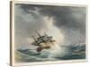 Scene Two: The Sailing Vessel Runs into Rough Seas-P.e. Lawrence-Stretched Canvas