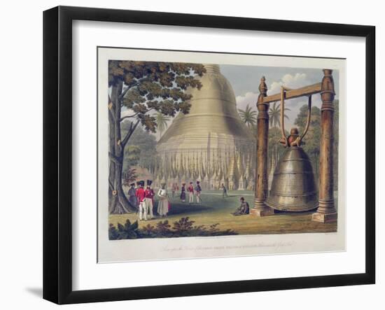 Scene Upon the Terrace of the Great Dagon Pagoda at Rangoon-Joseph Moore-Framed Giclee Print