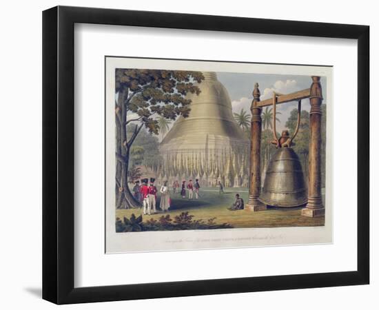 Scene Upon the Terrace of the Great Dagon Pagoda at Rangoon-Joseph Moore-Framed Giclee Print