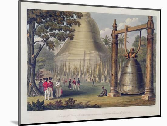 Scene Upon the Terrace of the Great Dagon Pagoda at Rangoon-Joseph Moore-Mounted Giclee Print