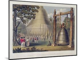 Scene Upon the Terrace of the Great Dagon Pagoda at Rangoon-Joseph Moore-Mounted Giclee Print