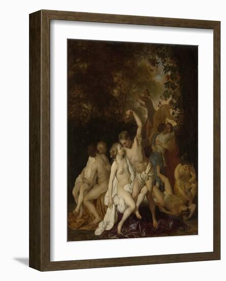 Scene with Bacchantes-Jacob van Loo-Framed Art Print