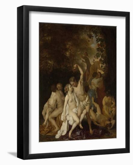 Scene with Bacchantes-Jacob van Loo-Framed Art Print