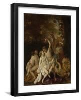 Scene with Bacchantes-Jacob van Loo-Framed Art Print