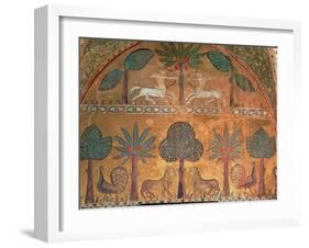 Scene with Centaurs, from the Room of King Ruggero (Mosaic)-Italian-Framed Giclee Print