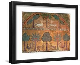 Scene with Centaurs, from the Room of King Ruggero (Mosaic)-Italian-Framed Premium Giclee Print