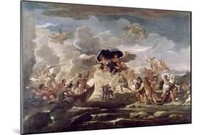 Scene with the Rape of Proserpine-Luca Giordano-Mounted Giclee Print