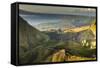 Scenery at Gunung Batur with Danau Batur-Christoph Mohr-Framed Stretched Canvas