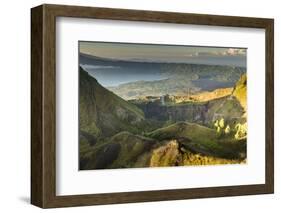 Scenery at Gunung Batur with Danau Batur-Christoph Mohr-Framed Photographic Print