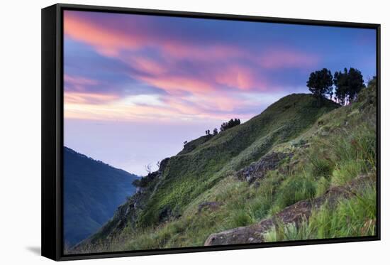 Scenery at Gunung Rinjani-Christoph Mohr-Framed Stretched Canvas