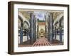 Scenery Design for the Imperial Palace, from The Martyr of St. Sebastian, c.1911-22-Leon Bakst-Framed Giclee Print