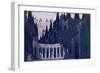 Scenery Design for the Royal Garden, from Sleeping Beauty, 1921 (Colour Litho)-Leon Bakst-Framed Giclee Print