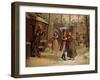 Scenery For the Scene with Mimi and Rodolfo in the Opera 'La Boheme' by Giacomo Puccini-Luigi Morgari-Framed Giclee Print