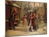 Scenery For the Scene with Mimi and Rodolfo in the Opera 'La Boheme' by Giacomo Puccini-Luigi Morgari-Mounted Giclee Print