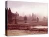 Scenery, Lake, Morning Fog-Thonig-Stretched Canvas