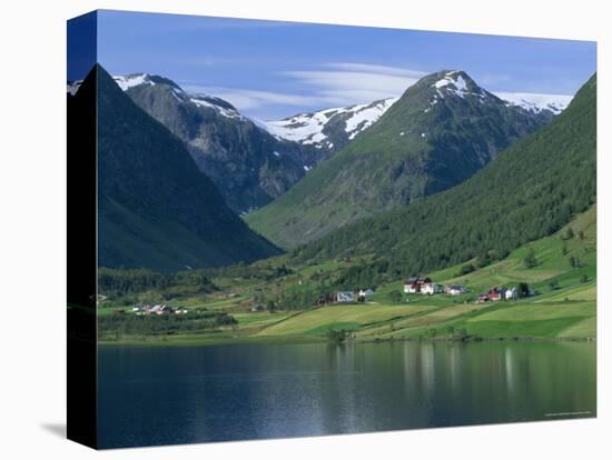 Scenery Near Songdal, Western Fjords, Norway, Scandinavia, Europe-Gavin Hellier-Stretched Canvas